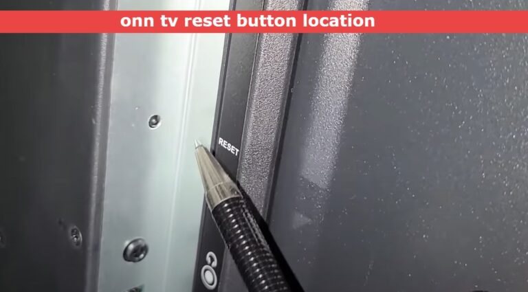 onn tv reset button location